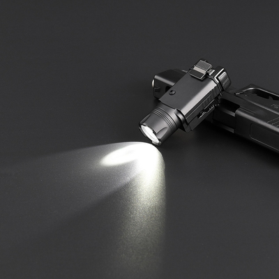 Biała kompaktowa latarka taktyczna o dużej mocy 400 lumenów z szyną 20 MM